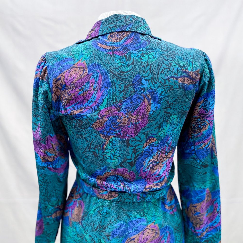 SOLD Retro Career Office Dress, Matching Belt - Picture 5 of 10